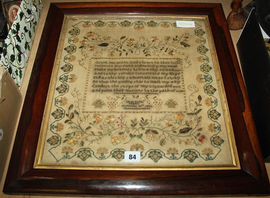 Victorian sampler 1841